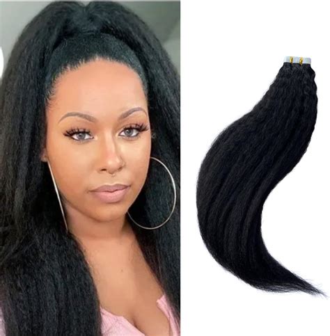 Tape In Hair Extensions Human Hair Black Women Remy Tape