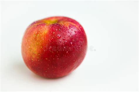 One Red Apple Isolated On The White Background Stock Photo Image Of