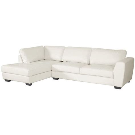 Dot And Bo 2 Pc Lovell Leather Sectional Sofa Set In White 999 Liked