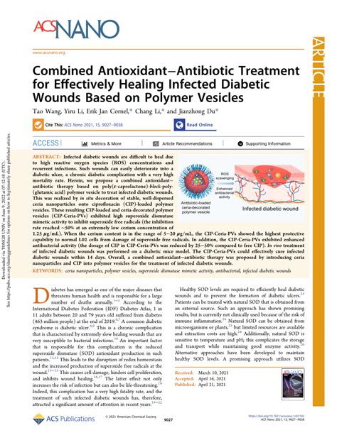 PDF Combined Antioxidant Antibiotic Treatment For Effectively Healing