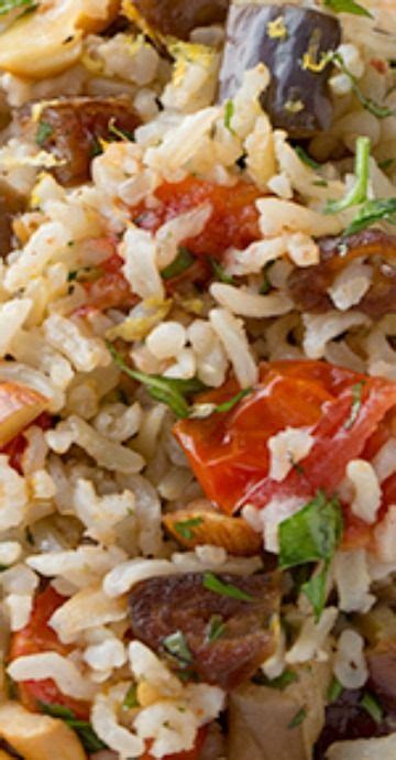 Rice Side Dishes Healthy Side Dishes Food Dishes Mediterranean Rice