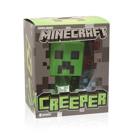 Mojang Minecraft Creeper 6 Figurine En Vinyle Avec Diamond Block Jinx Jouet Collection Bon