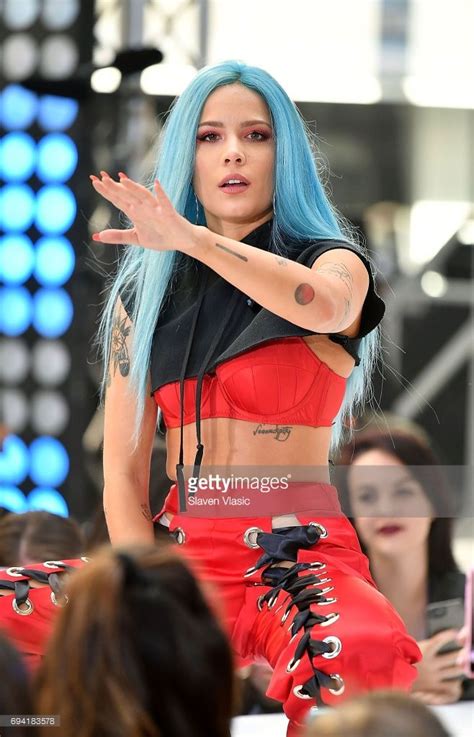 Singer Halsey Performs On Nbcs Today At Rockefeller Plaza On June 9