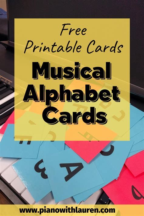 Alphabet And Accidental Printable Cards Pdf Download Piano With Laure