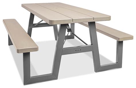 Deluxe Folding Picnic Table In Stock Uline