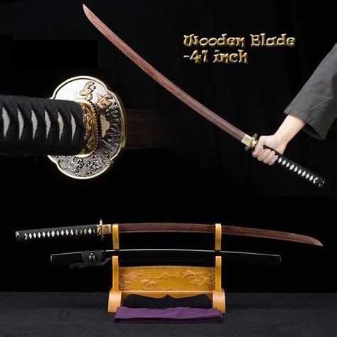 Handmade Wooden Katana Samurai Sword Training Sword Japanese Tachi
