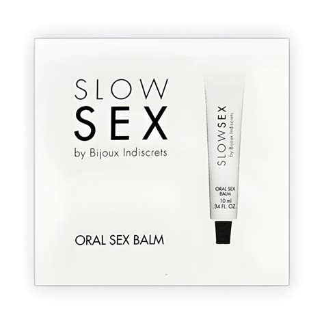 Bijoux Slow Sex Balm For Oral Sex Single Dose Delicious Lifes