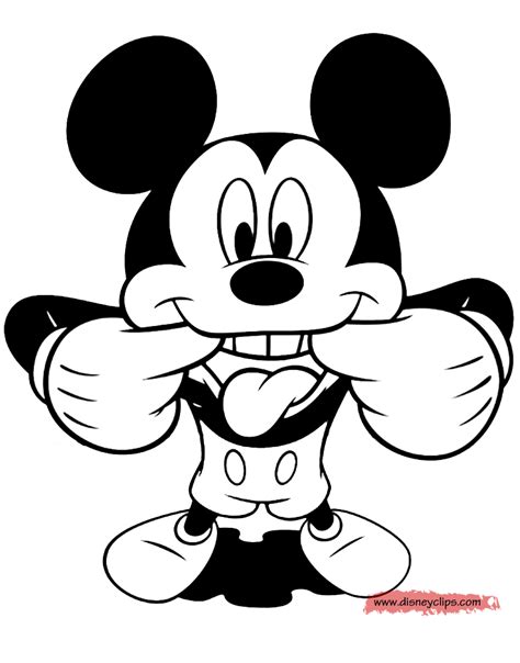 Blank coloring pages printable face template blank coloring. Mickey Mouse Coloring Pages: Fun and Games | Disneyclips.com