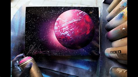 Spray Paint Street Art Planets Kyla Devlin