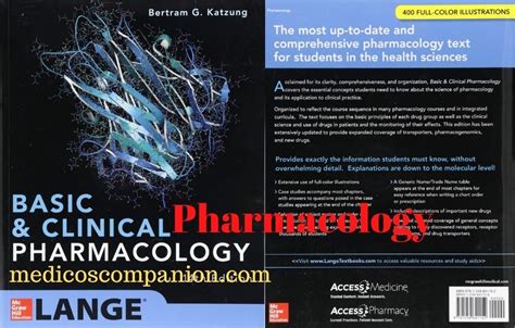 Katzung Basic And Clinical Pharmacology Medicos Companion