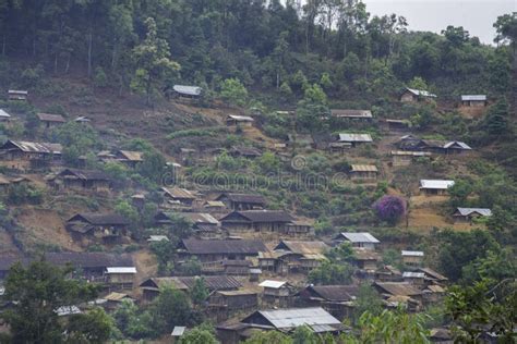 Akha Village In Phongsaly Stock Photo Image Of Mountain 255301602