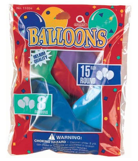 15 Round Assorted Color Balloons Latex Helium Quality Pk Of 8 Buy 15