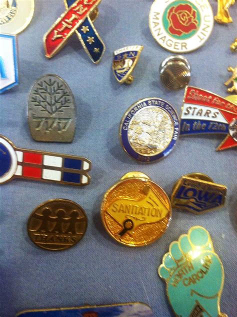 Huge Vintage Lot Lapel Pins Sports States Advertising Military Planes