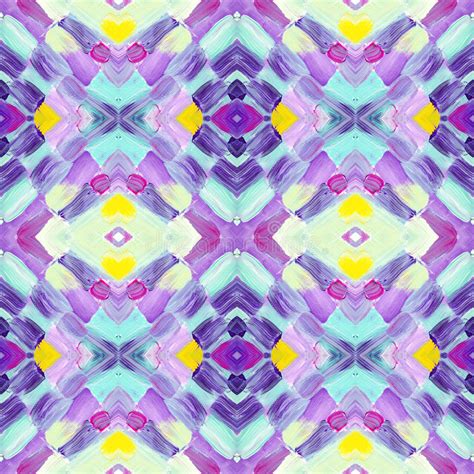 Kaleidoscopic Abstract Tribal Seamless Pattern Modern Stylish Texture