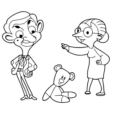 Choose your coloring page from mr bean and color it quickly. Mr Bean Coloring Pages at GetDrawings | Free download