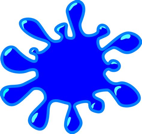 Blue Paint Splatter Png Clipart Best