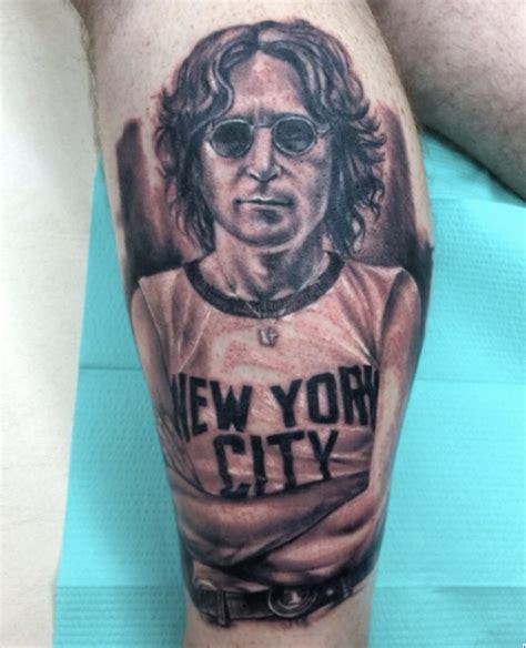 24 Amazing John Lennon Tattos The Beatles