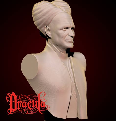 Fichier STL Buste du Dracula de Bram StokerModèle pour imprimante 3D à