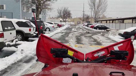 Snow Plowing Satisfying High Speed Video Boss Htx Jeep Wrangler