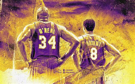 Shaq And Kobe Lakers Wallpaper By Skythlee On Deviantart
