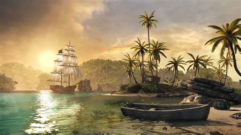 Man o' war free roam gameplay. Nvidia Reveals 4K Screenshots Of Assassin's Creed 4: Black ...