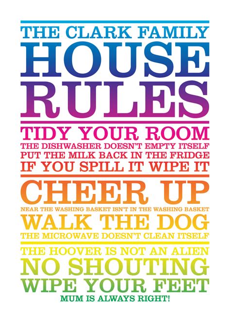House Rules poster