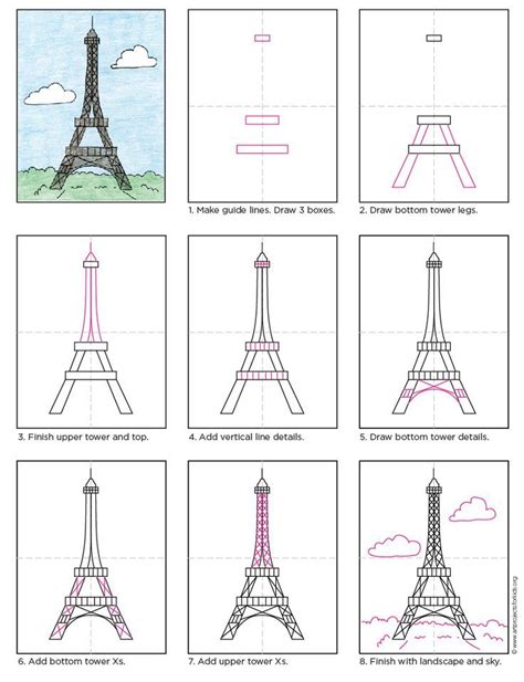 How To Draw The Eiffel Tower · Art Projects For Kids Eiffel Tower