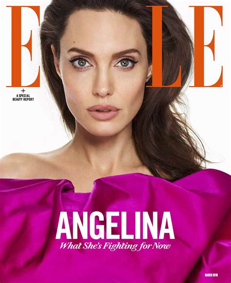 Angelina Jolie Covers The March 2018 Issue Of Elle