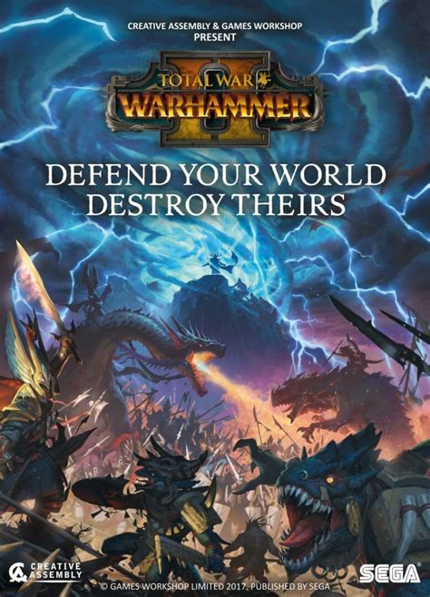 The Warhammer Ii Key Art Poster Total War