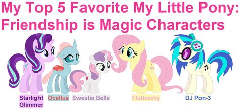 My Top 5 Favorite Mlp Characters By Elsie1234 On Deviantart