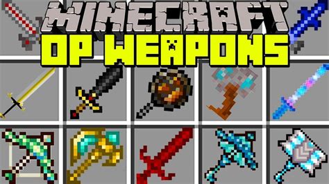Minecraft Overpowered Weapons Mod Control Gravity And Invinsible