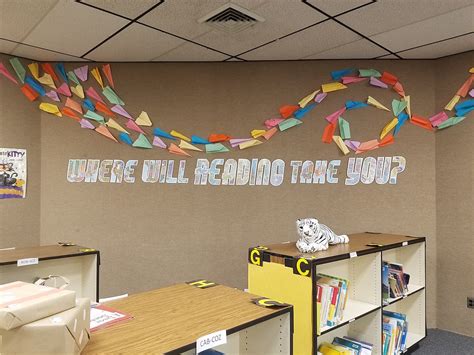 School Library Decor Where Will Reading Take You With A Free