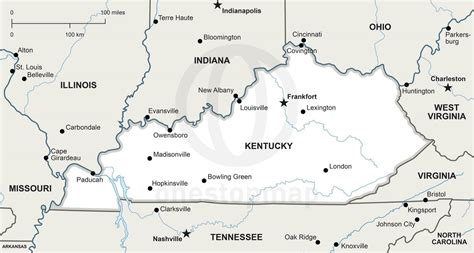 Map Kentucky Cities Share Map