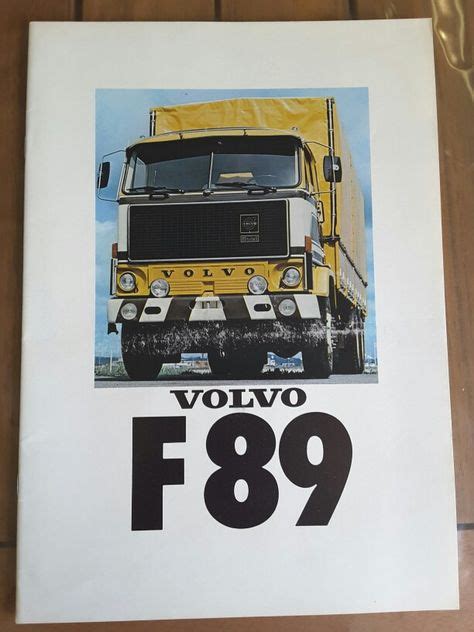 56 Idées De Brochures Volvo Camions F88f89 Camions Volvo Volvo