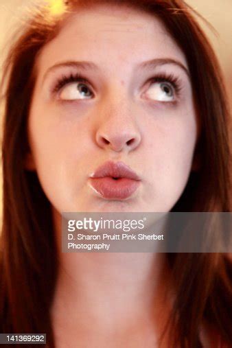 Young Girl Whistling High Res Stock Photo Getty Images