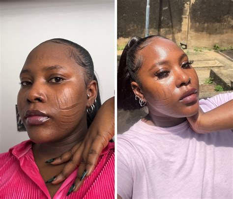 nigerian lady shows off her tribal marks nollywood watch