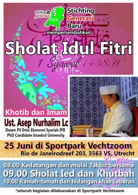 Lanjut nanti upload video terbaru nya no sensor. Undangan Shalat Idul Fitri 1 Syawal 1438H | Stichting Generasi Baru Utrecht