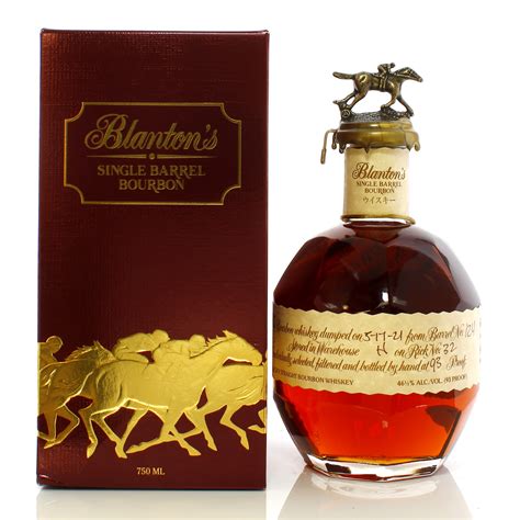 blanton s single barrel cream label takara red japan auction a48334 the whisky shop auctions