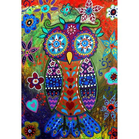Coloured Owl 5d Diamond Painting Five Diamond