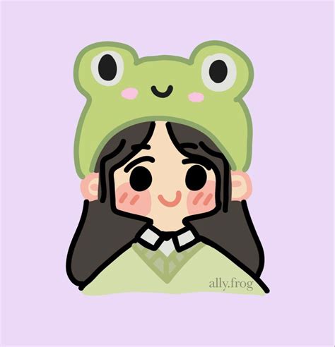 Frog Hat Profile Pic In 2021 Cute Doodles Cute Little Drawings Cute