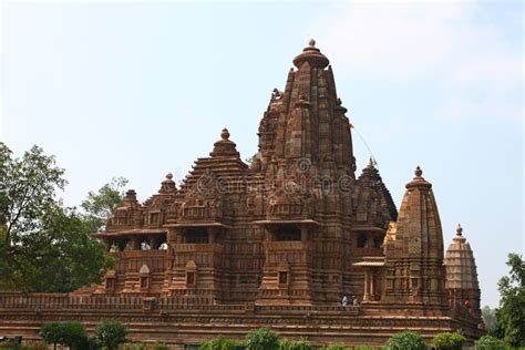 Khajuraho Temples And Their Erotic Sculptures India Stock Image