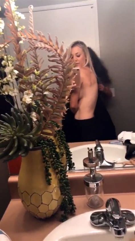 Kaley Cuoco Topless Selfie March 2020 6 Photos And  The Fappening