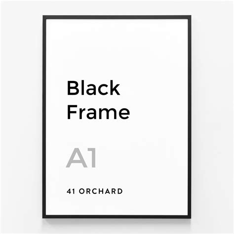 Black Frame A1 Solid Wood Picture Frames 41 Orchard