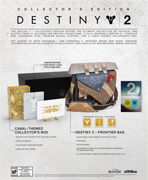 Here Are Destiny 2s Various Editions You Can Buy One Has A Bag Xbox