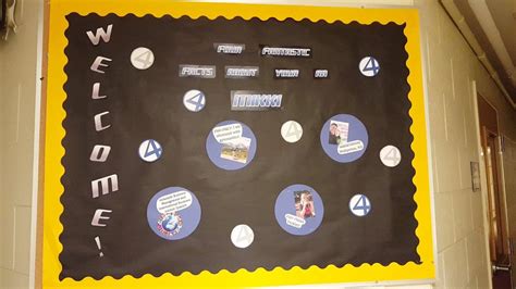Fantastic Four Themed Bulletin Board Get To Know Your Ra Ra Facts