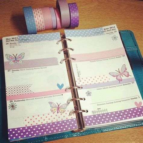 Week In My Filofax Is Pretty Pastels And Butterflies Mambi Happy