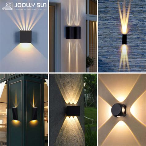 Joollysun Outdoor Wall Lamp Waterproof Ip65 Led Wall Light Aluminum