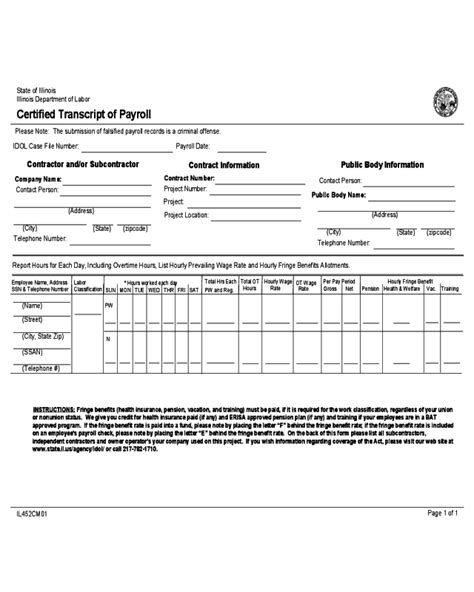 2022 Certified Payroll Form Fillable Printable Pdf Forms Handypdf Images
