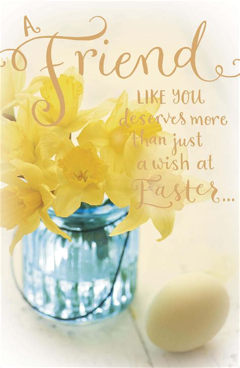 Friend More Than A Wish At Easter Greeting Card Cards