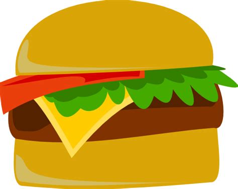 Burger Clip Clip Art At Vector Clip Art Online Royalty